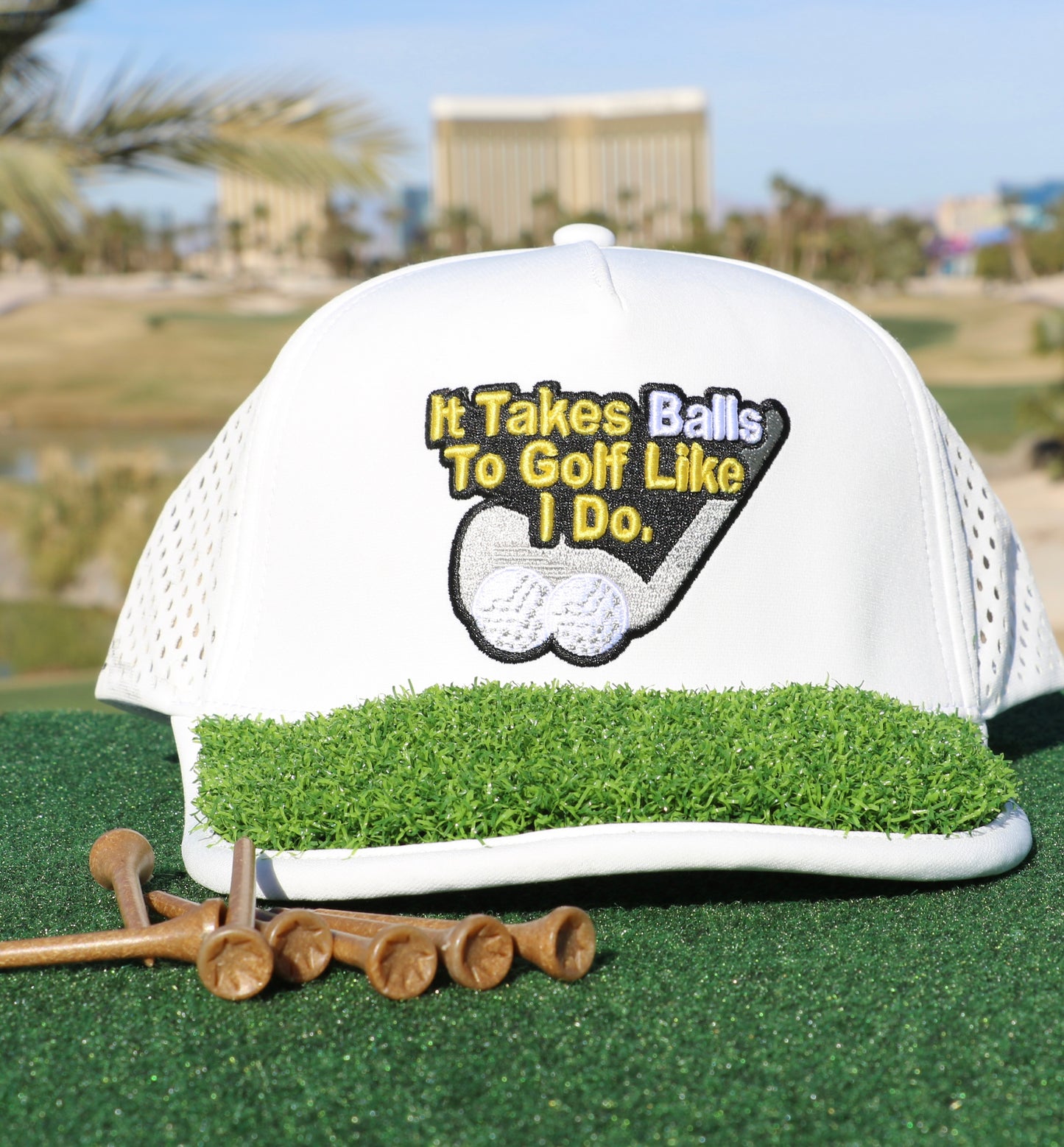 It Takes Balls To Golf Turf Cap™