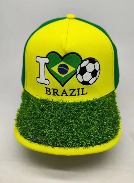 I Love Brazil Soccer - I 🖤 🇧🇷 ⚽ Turf Cap™