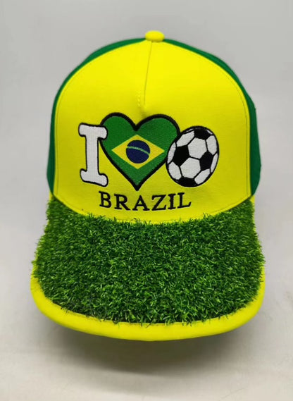 I Love Brazil Soccer - I 🖤 🇧🇷 ⚽ Turf Cap™