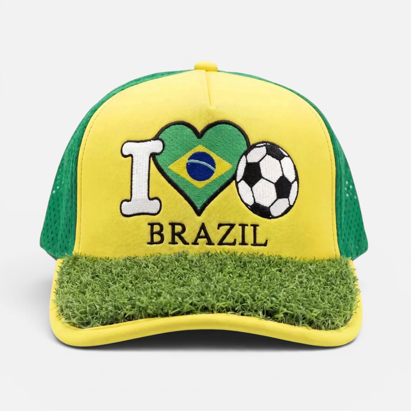 I Love Brazil Soccer Turf Cap