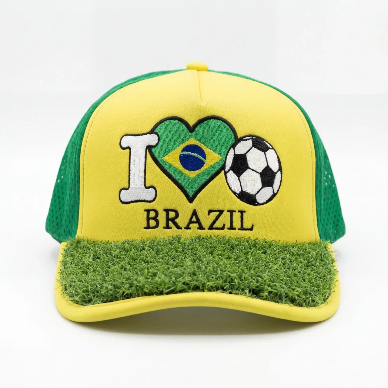 I Love Brazil Soccer Turf Cap