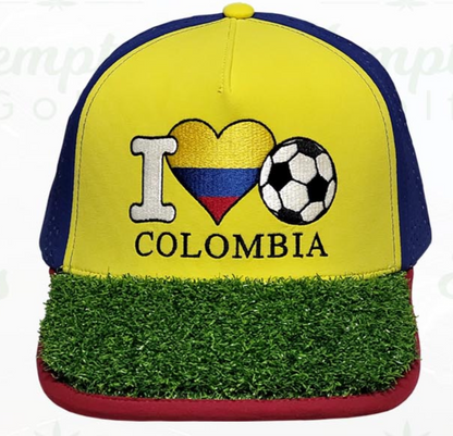 I Love Colombia Soccer - I 🖤 🇨🇴 ⚽ Turf Cap™
