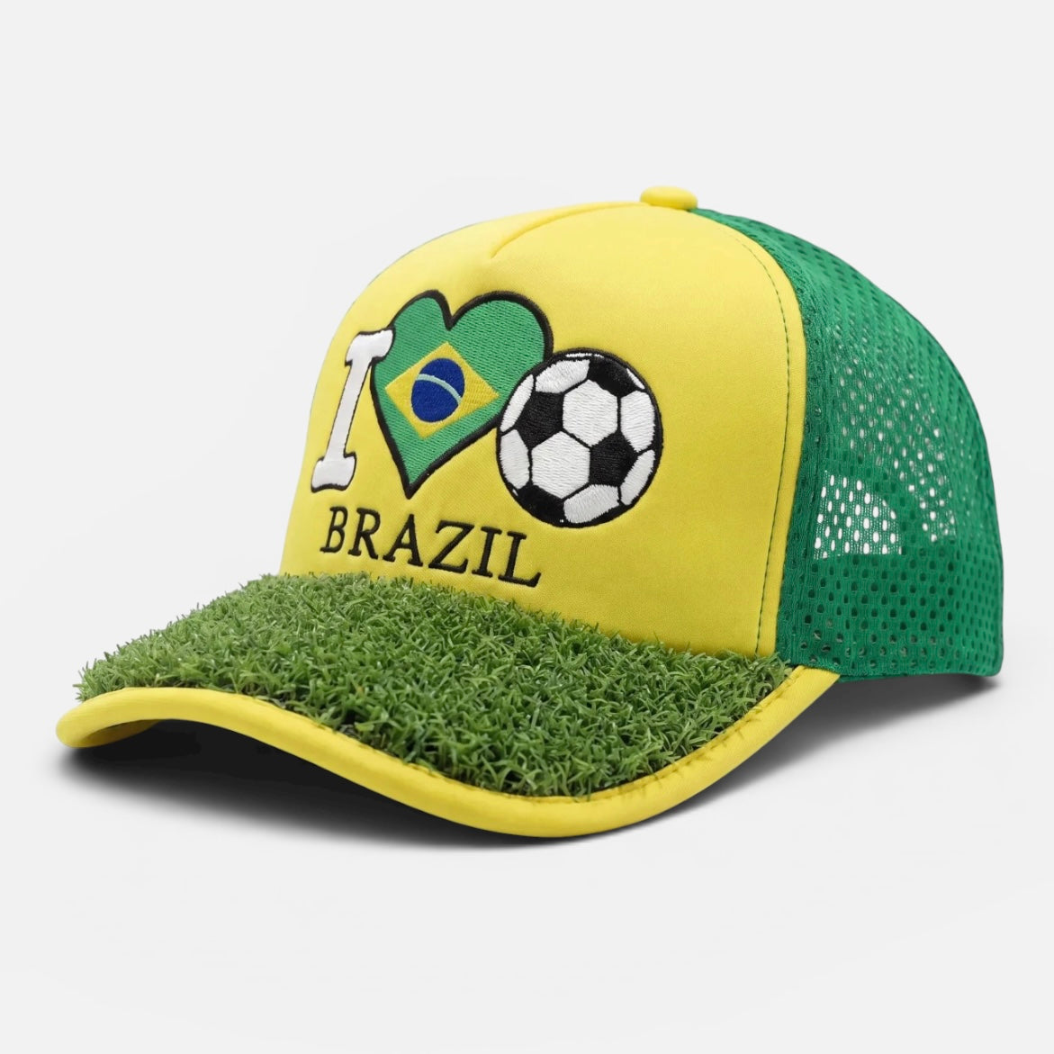 I Love Brazil Soccer Turf Cap