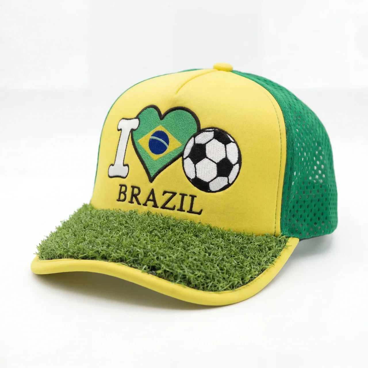 I Love Brazil Soccer Turf Cap