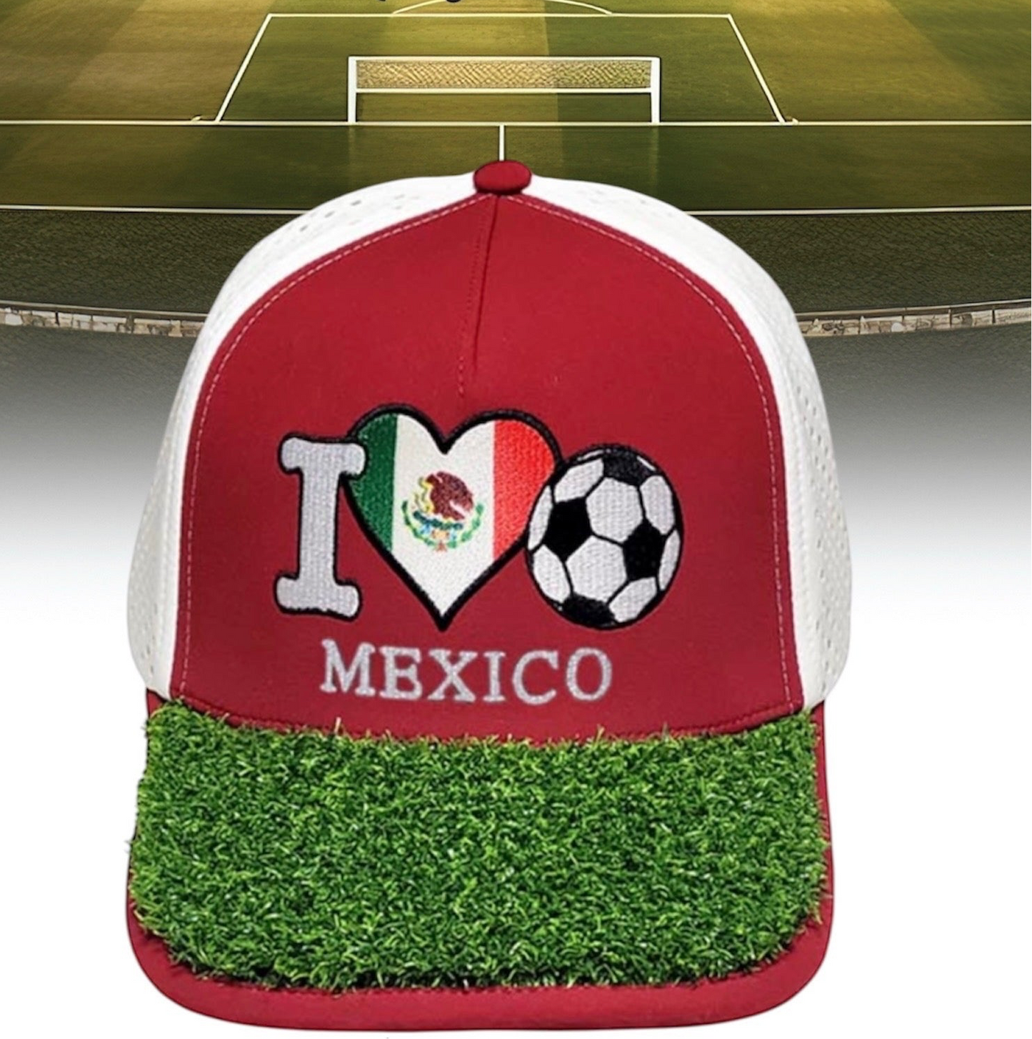 I Love Mexico Soccer - I 🖤🇲🇽 ⚽ Turf Cap™