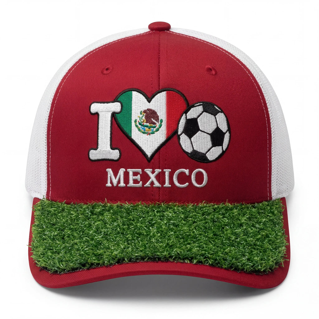 I Love Mexico Soccer Hat