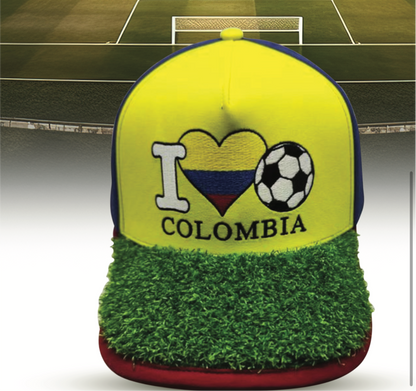 I Love Colombia Soccer - I 🖤 🇨🇴 ⚽ Turf Cap™