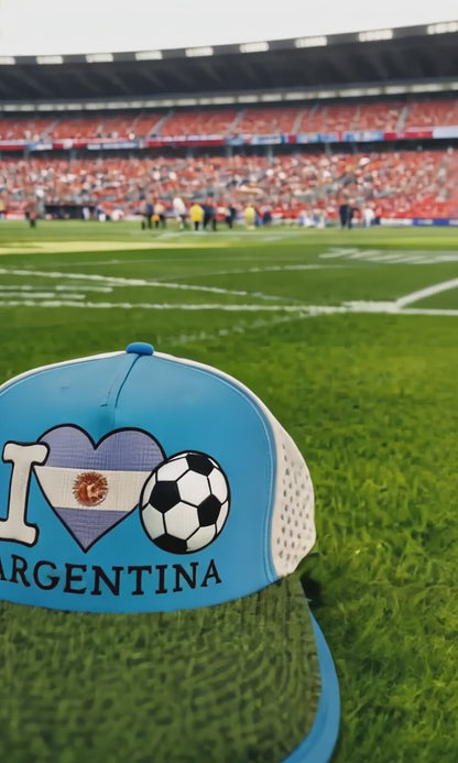 I Love Argentina Soccer  - I 🖤 🇦🇷 ⚽ Turf Cap™