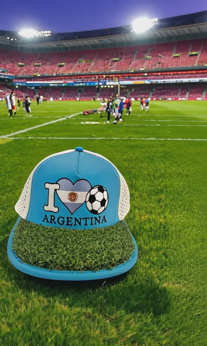 I Love Argentina Soccer  - I 🖤 🇦🇷 ⚽ Turf Cap™