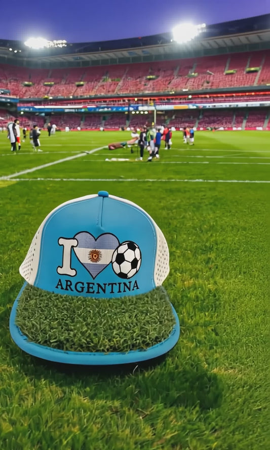 Now Available!  Argentina - I 🖤 🇦🇷 ⚽ Turf Cap