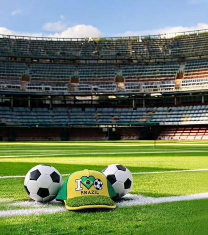 I Love Brazil Soccer - I 🖤 🇧🇷 ⚽ Turf Cap™