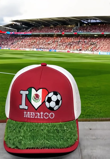 I Love Mexico Soccer - I 🖤🇲🇽 ⚽ Turf Cap™